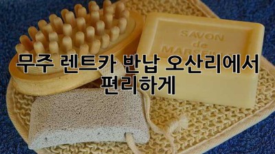 무주 렌트카 반납: 오산리에서 편리하게!